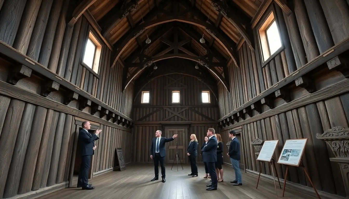 borgund stave church interior
