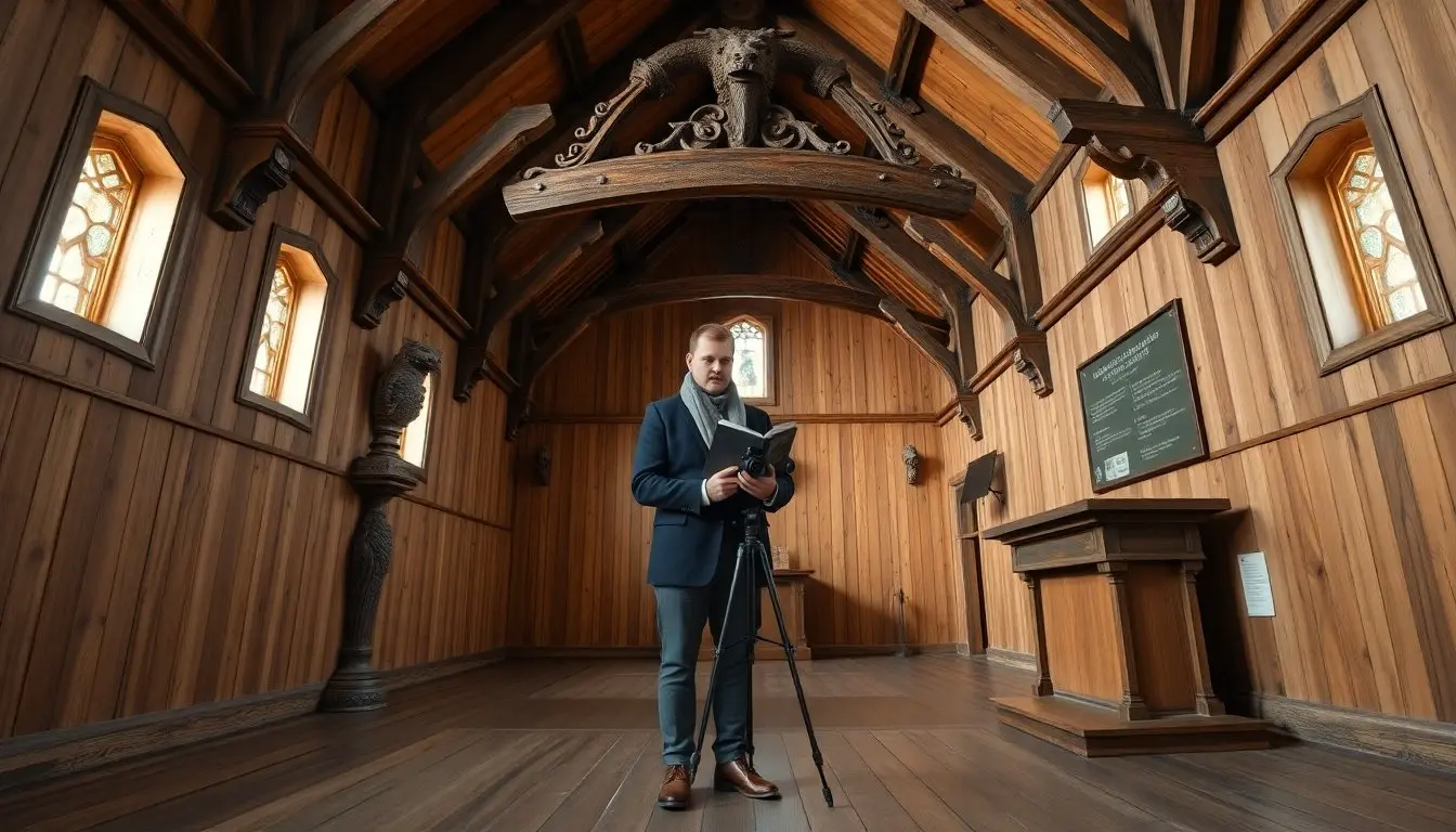 stave church interior